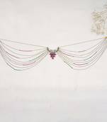 Oxidized silver multistrand waistbelt with beads waist size 26