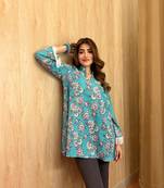 Ice blue short kurti
