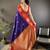 royal blue soft silk butti zari weaving work banarasi saree