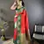 red soft silk blend butti zari weaving work banarasi saree