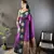 purple soft silk blend butti zari weaving work banarasi saree