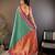 Elora soft silk butti zari weaving work banarasi saree(teal)