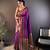 Elora soft silk butti zari weaving work banarasi saree(purple)