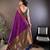 Elora soft silk butti zari weaving work banarasi saree(purple)