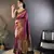 Elora soft silk butti zari weaving work banarasi saree(magenta)