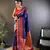 Elora soft silk butti zari weaving work banarasi saree(royal blue)