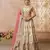 White Sequinse & Thread embroidered Zari silk Lehenga with unstiched Blouse