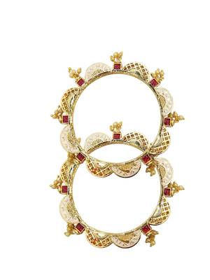  set of 2 jaipuri style meenakari bangle set 5