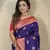 Purple Rich Banarasi Silk blend Saree