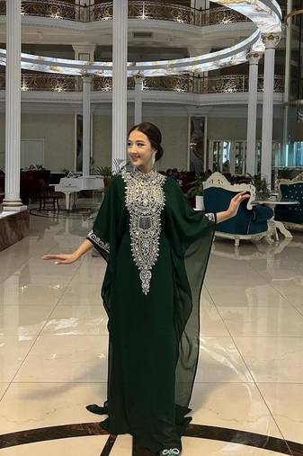 SALE New Moroccan Dubai Kaftans Farasha Abaya Dress Very Fancy Long Gown 