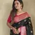 Black Rich Banarasi Silk blend Saree