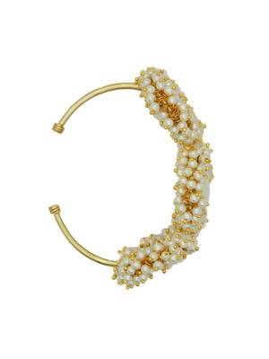 Stylish mop unshaped gold plated pearl bracelet 4