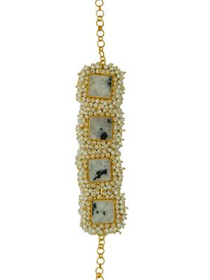 Natural durzi white and black bracelet 2