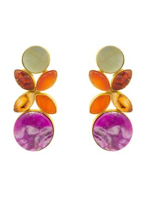 Natural stone designer earring 2