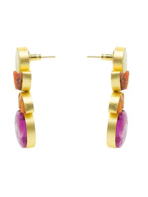 Natural stone designer earring 3