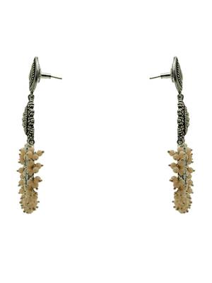 Silver plated handcrafted beads designer earring 4