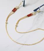 Red glass tube spectacles/air pods chain