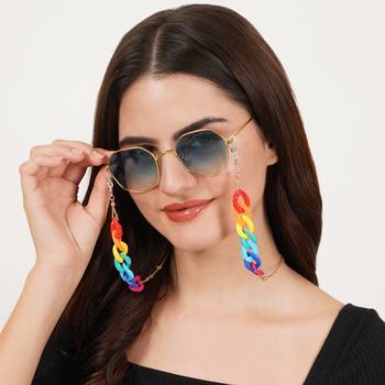 Crayon multi color spectacles/air pods chain 2