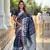 Navy Blue Soft Silk blend Designer saree