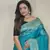Blue Munga Art Silk Designer Saree