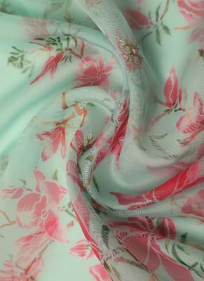 Digital print orgenza sequnce work dupatta for women and girls to wear on gown chaniya choli kurti etc 4