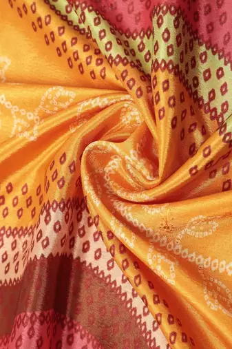 Digital floral motif print chinon silk embroadery sequnce work traditional dupatta wear on kurti for women and girls