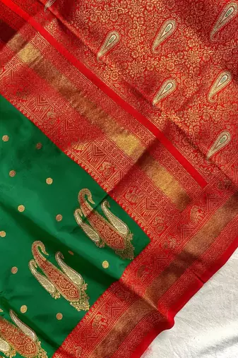 Green Kanchipuram Paithani Art Silk Saree