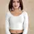 Trendmalls Cotton Lycra Stretchable Comfy Round Neck Elbow Sleeves Saree Blouse Readymade