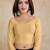 Cotton Lycra Stretchable Comfy Round Neck Elbow Sleeves Saree Blouse Readymade