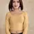 Trendmalls Cotton Lycra Stretchable Comfy Round Neck Elbow Sleeves Saree Blouse Readymade