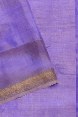 Lavendar mulberry pure silk single ikkat  saree 5