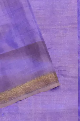 Lavendar mulberry pure silk single ikkat  saree