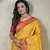 yellow Kanchipuram Paithani Art Silk Saree