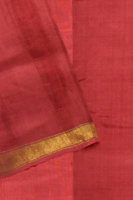 Red mulberry pure silk single ikkat  saree 4
