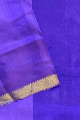 Purple mulberry pure silk single ikkat  saree