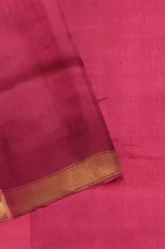 Pink and grey mulberry pure silk single ikkat  saree