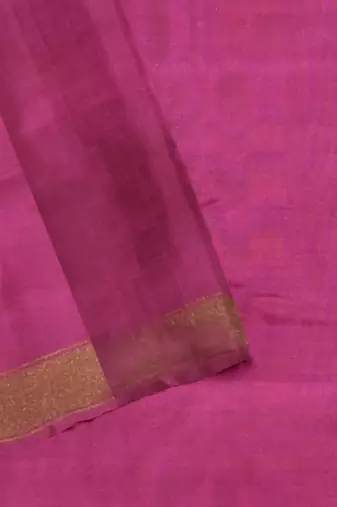 Lavendar and pink mulberry pure silk single ikkat  saree