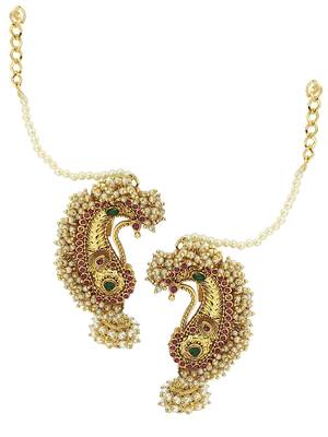 9blings gold plated peacock shape ear cuff earrings 4