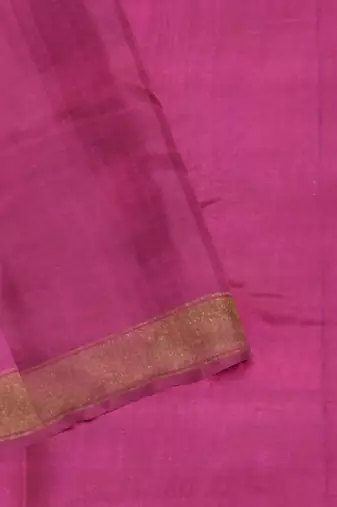 Pink mulberry pure silk single ikkat  saree
