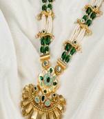 Keira green golden necklace