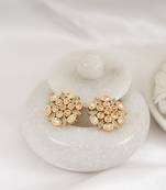 Mint green polki stud