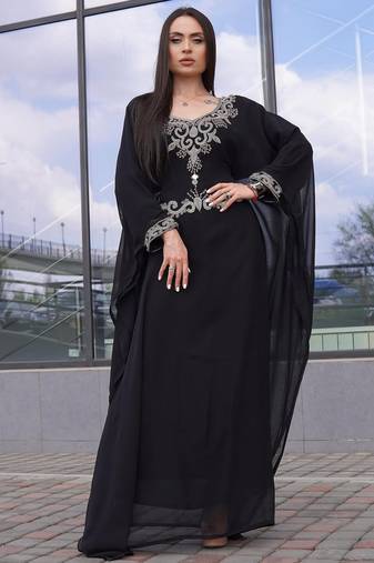 SALE New Moroccan Dubai Kaftans Farasha Abaya Dress Very Fancy Long Gown 
