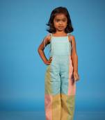Blue shades of candy jumsuit for kids girls