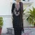 Black color silk blend ethnic ready to wear women's kurta set