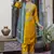Yellow color silk blend ethnic ready to wear women's kurta set