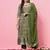 Mahendi color cotton silk graceful festive wear readymade suit with dupatta