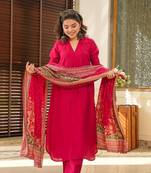 Pink color south cotton fabric readymade salwar kameez for rich ethnic looks