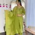 Green color viscosee jacquard fabric readymade salwar kameez for rich ethnic looks