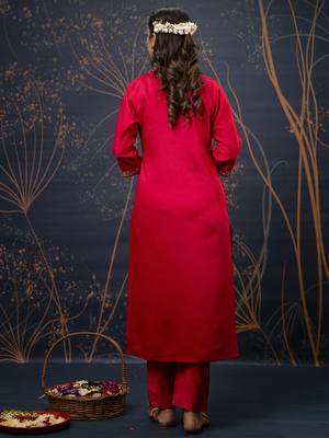 Pink color viscose rayon fabric partywear readymade salwar kameez for trendy looks 2