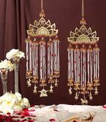 7 vachan symbols with lotus flat kaleere - set of 2 pieces